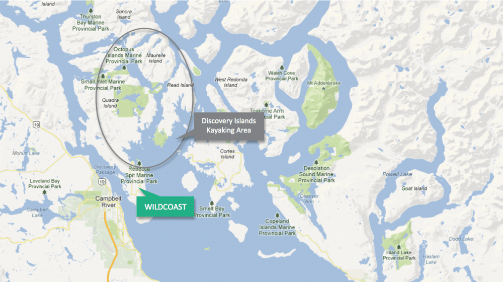 Discovery Islands Bc Map Quadra Island Kayaking | Sea Kayaking Vacation | Discovery Islands